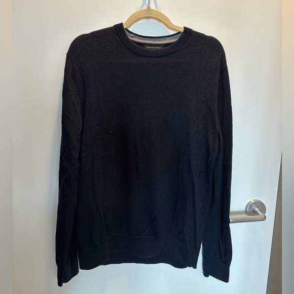 Banana Republic Unisex Navy Merino Wool Sweater - Picture 4 of 8